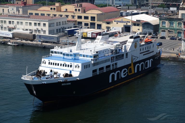 maria buono (Passenger/Ro-Ro Cargo Ship) - IMO 8822167, MMSI 247213200, Call Sign ICER under the flag of Italy