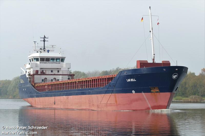 lafjell (General Cargo Ship) - IMO 9213997, MMSI 257708000, Call Sign LAMD8 under the flag of Norway