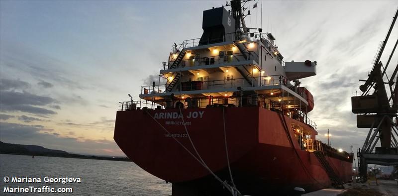 arinda joy (General Cargo Ship) - IMO 9512422, MMSI 314541000, Call Sign 8PAZ6 under the flag of Barbados