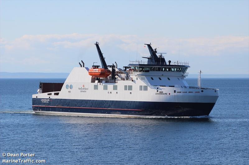 legionnaire (Passenger/Ro-Ro Cargo Ship) - IMO 9736913, MMSI 316033374, Call Sign CFA2293 under the flag of Canada