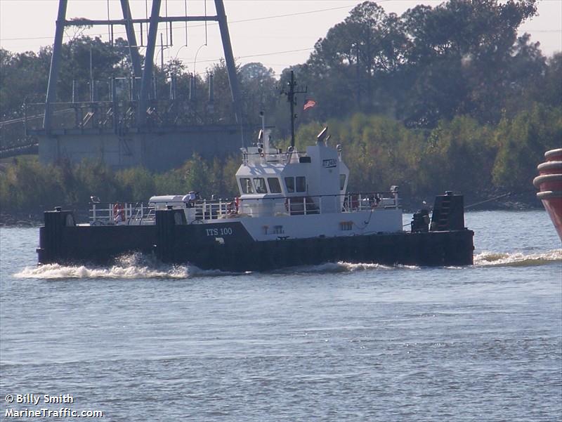 its 100 (Pusher Tug) - IMO 8981274, MMSI 367171520, Call Sign WDD6336 under the flag of United States (USA)