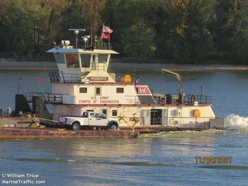 iroquois uscae (Towing vessel) - IMO , MMSI 369970566, Call Sign AECX under the flag of United States (USA)
