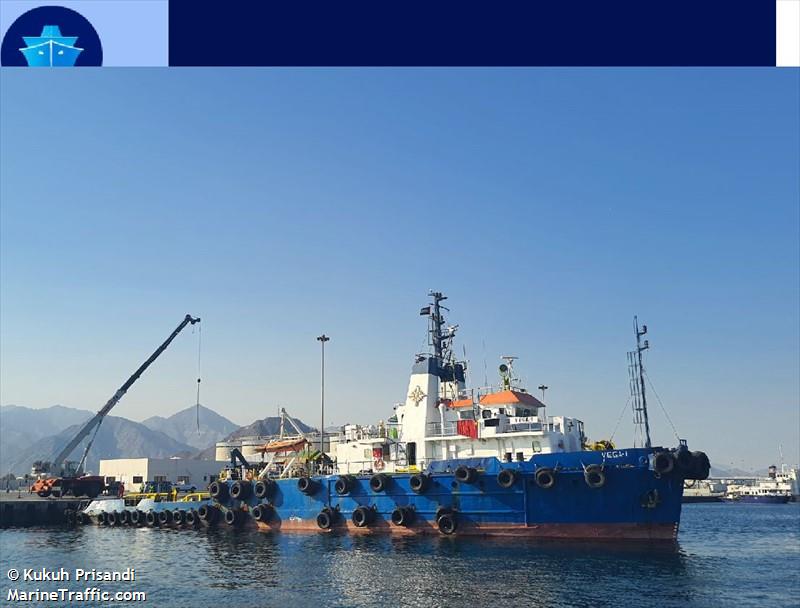 vega 1 (Offshore Tug/Supply Ship) - IMO 7235575, MMSI 470689000, Call Sign A6E2885 under the flag of UAE