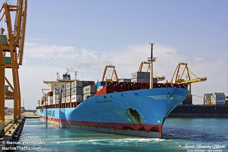lexa maersk (Container Ship) - IMO 9190767, MMSI 477665200, Call Sign VRTV3 under the flag of Hong Kong