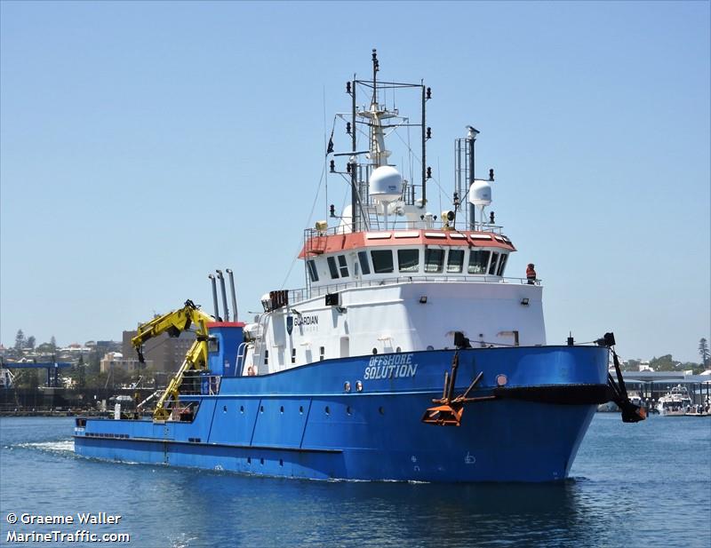 offshore solution (Offshore Support Vessel) - IMO 9784465, MMSI 503000136, Call Sign VMGW under the flag of Australia