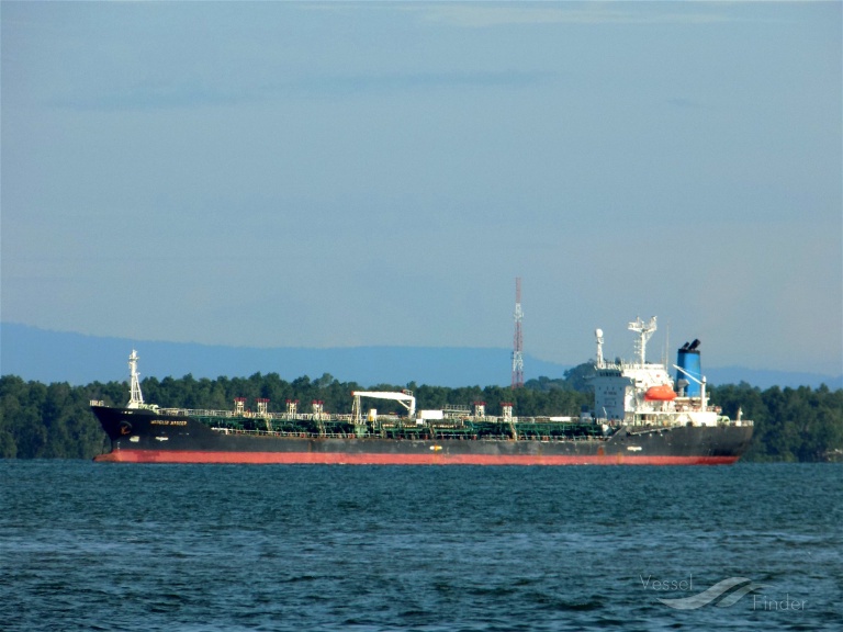 mt medelin master (Chemical/Oil Products Tanker) - IMO 9043732, MMSI 525020044, Call Sign POLN under the flag of Indonesia