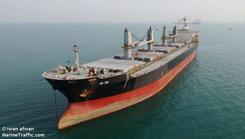 hi 02 (Bulk Carrier) - IMO 9200550, MMSI 525200835, Call Sign YCLP2 under the flag of Indonesia