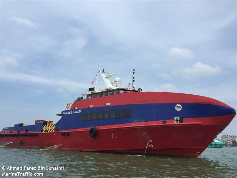 nautica langsat (Crew Boat) - IMO 9787089, MMSI 533130825, Call Sign 9MYR6 under the flag of Malaysia