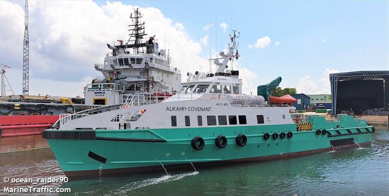 alkahfi covenant (Offshore Tug/Supply Ship) - IMO 9869813, MMSI 533131014, Call Sign 9MZU6 under the flag of Malaysia