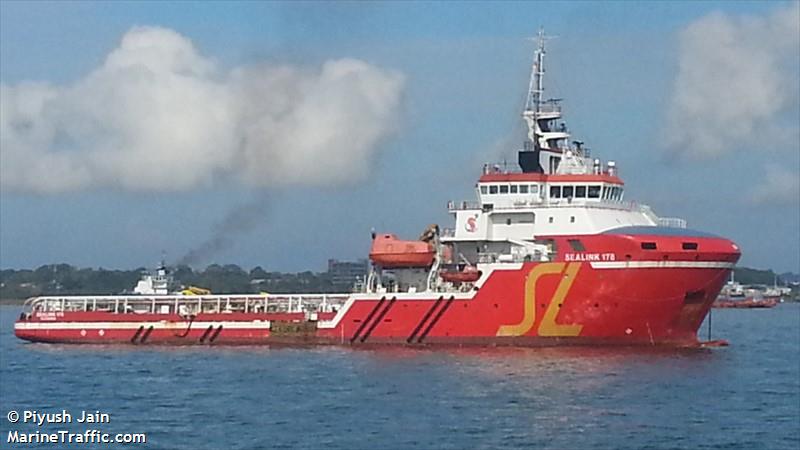 sealink 178 (Offshore Tug/Supply Ship) - IMO 9645217, MMSI 533170229, Call Sign 9WON6 under the flag of Malaysia