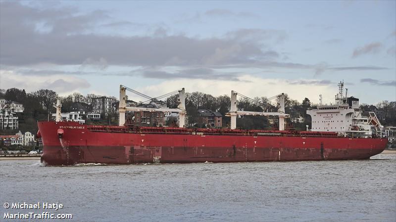 stockholm eagle (Bulk Carrier) - IMO 9704855, MMSI 538009258, Call Sign V7A4517 under the flag of Marshall Islands