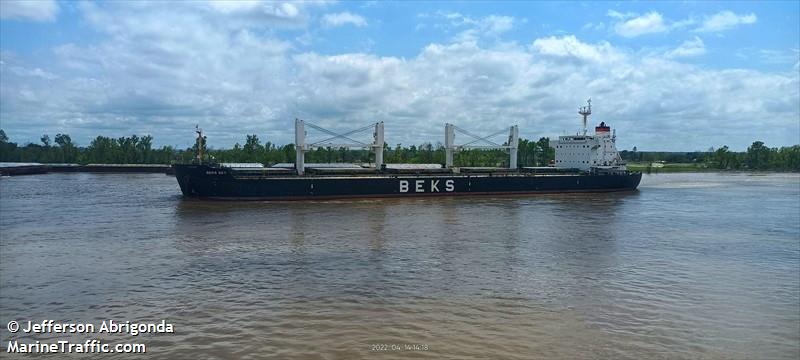 beks sky (Bulk Carrier) - IMO 9581368, MMSI 538009360, Call Sign V7A4639 under the flag of Marshall Islands