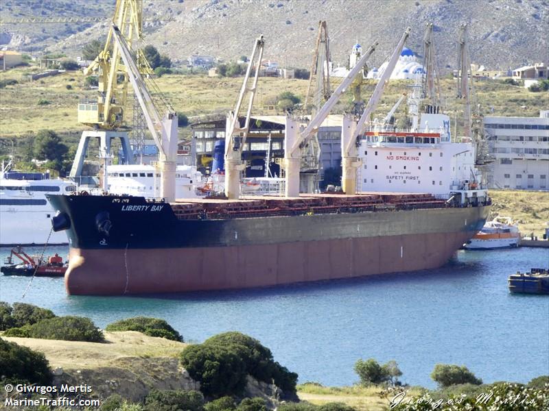 liberty bay (Bulk Carrier) - IMO 9522893, MMSI 538009362, Call Sign V7A4640 under the flag of Marshall Islands