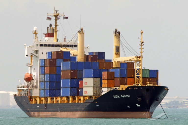 kota rakyat (Container Ship) - IMO 9296341, MMSI 565127000, Call Sign 9VJK5 under the flag of Singapore