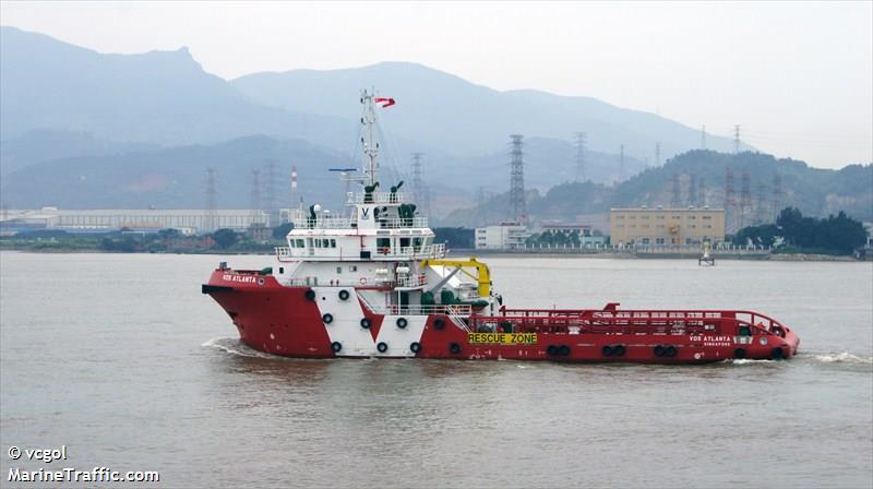vos atlanta (Offshore Tug/Supply Ship) - IMO 9609768, MMSI 566655000, Call Sign 9V9837 under the flag of Singapore