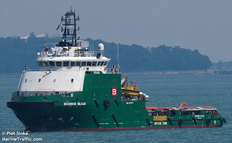 bourbon nilgan (Offshore Tug/Supply Ship) - IMO 9619177, MMSI 566921000, Call Sign 9V2098 under the flag of Singapore