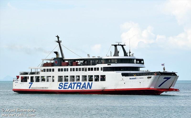 seatran ferry 7 (Passenger/Ro-Ro Cargo Ship) - IMO 8920713, MMSI 567000003, Call Sign HSB3660 under the flag of Thailand