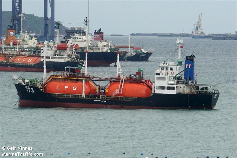 mt.pp3 (LPG Tanker) - IMO 8304244, MMSI 567000640, Call Sign HSB3310 under the flag of Thailand