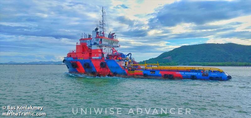 uniwise advancer (Offshore Tug/Supply Ship) - IMO 9281114, MMSI 567437000, Call Sign HSB4608 under the flag of Thailand