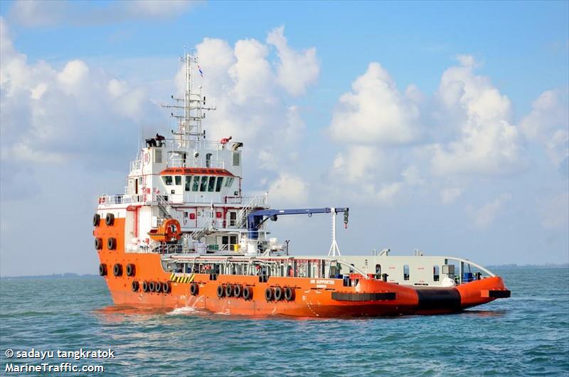uniwise supporter (Offshore Tug/Supply Ship) - IMO 9643362, MMSI 567467000, Call Sign HSB4721 under the flag of Thailand