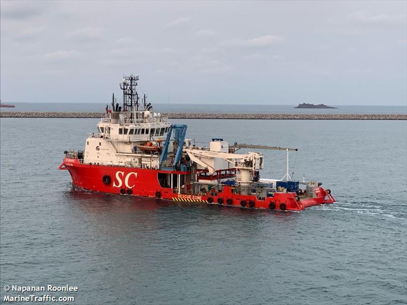 beacon altair (Offshore Tug/Supply Ship) - IMO 9394296, MMSI 567568000, Call Sign HSB6527 under the flag of Thailand