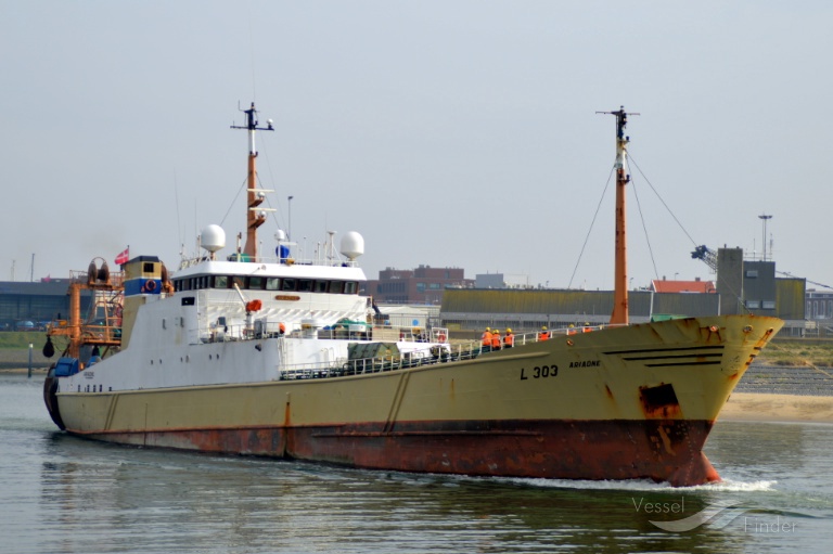 dzintarjura (Fishing Vessel) - IMO 8107050, MMSI 630123060, Call Sign J5MK2 under the flag of Guinea-Bissau