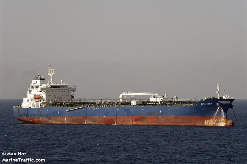 elka astir (Chemical/Oil Products Tanker) - IMO 9705885, MMSI 636016722, Call Sign D5HL6 under the flag of Liberia