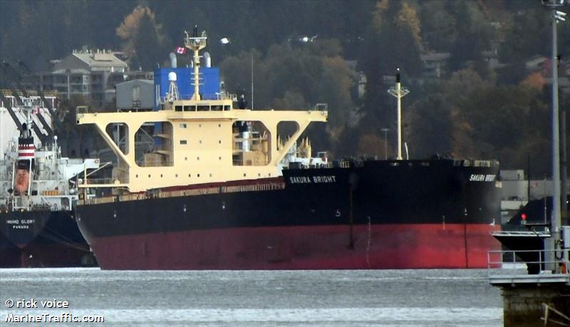 sakura bright (Bulk Carrier) - IMO 9875264, MMSI 636020309, Call Sign D5YQ3 under the flag of Liberia