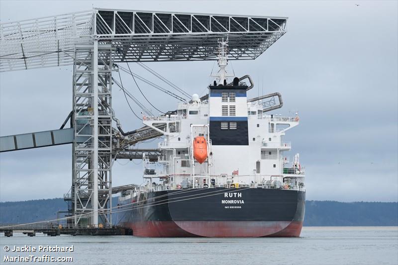 ruth (Bulk Carrier) - IMO 9909998, MMSI 636020608, Call Sign D5ZY9 under the flag of Liberia