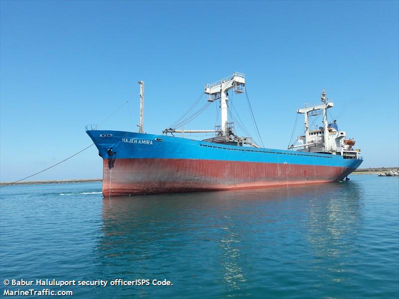 hajeh amira (General Cargo Ship) - IMO 8204119, MMSI 671192100, Call Sign 5VHB3 under the flag of Togolese Rep