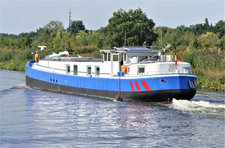 laurien (Cargo ship) - IMO , MMSI 205293890, Call Sign OT2938 under the flag of Belgium