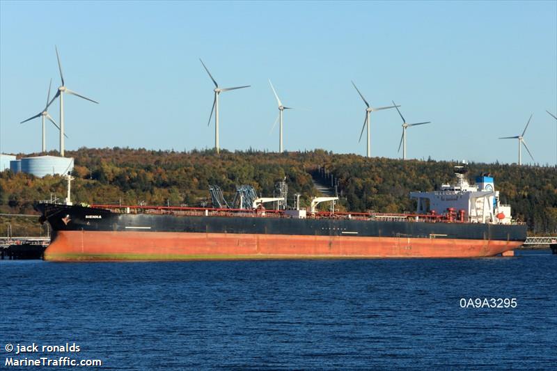 sienna (Crude Oil Tanker) - IMO 9336971, MMSI 205781000, Call Sign ONJU under the flag of Belgium