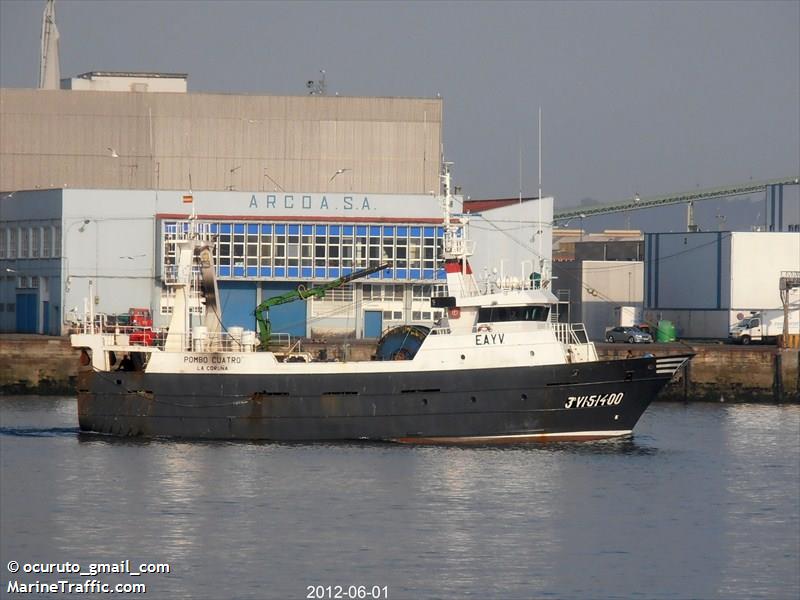 pombo cuatro (Fishing Vessel) - IMO 8959348, MMSI 224013220, Call Sign EAYV under the flag of Spain
