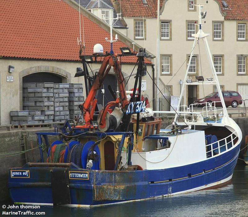 mfv launch out (Fishing vessel) - IMO , MMSI 235003678, Call Sign MRJH under the flag of United Kingdom (UK)