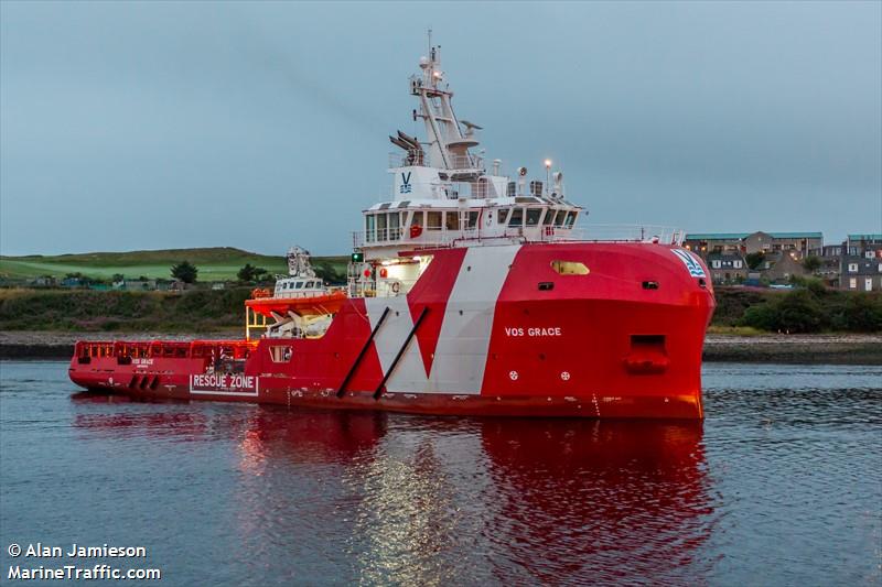 vos grace (Standby Safety Vessel) - IMO 9680542, MMSI 235103026, Call Sign 2HEO2 under the flag of United Kingdom (UK)