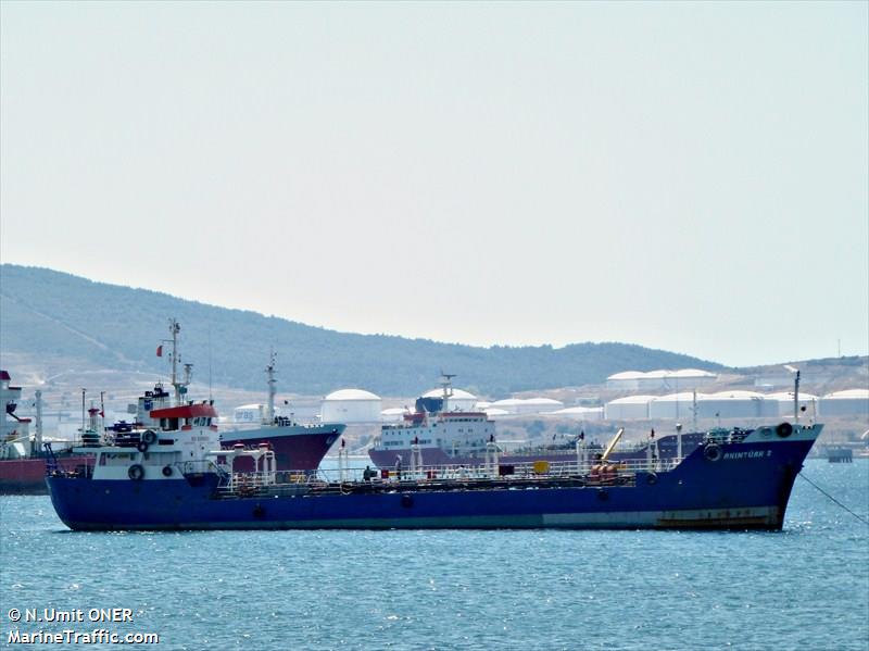 akinturk 2 (Oil Products Tanker) - IMO 8315669, MMSI 271001175, Call Sign TCCL3 under the flag of Turkey