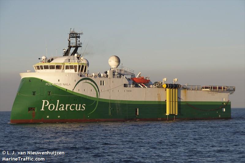 polarcus naila (Research Vessel) - IMO 9538098, MMSI 311012400, Call Sign C6XK5 under the flag of Bahamas