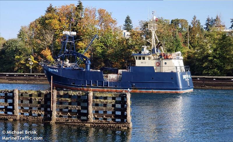 brenna a (Fishing Vessel) - IMO 7933684, MMSI 367123630, Call Sign WDD3084 under the flag of United States (USA)