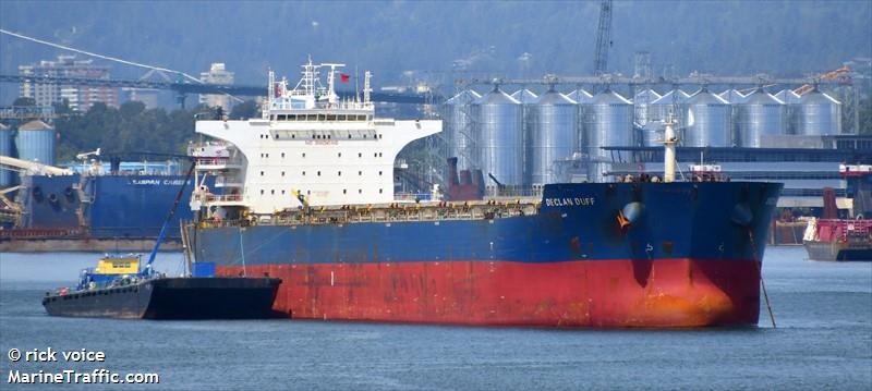 declan duff (Bulk Carrier) - IMO 9476525, MMSI 371072000, Call Sign HPZH under the flag of Panama