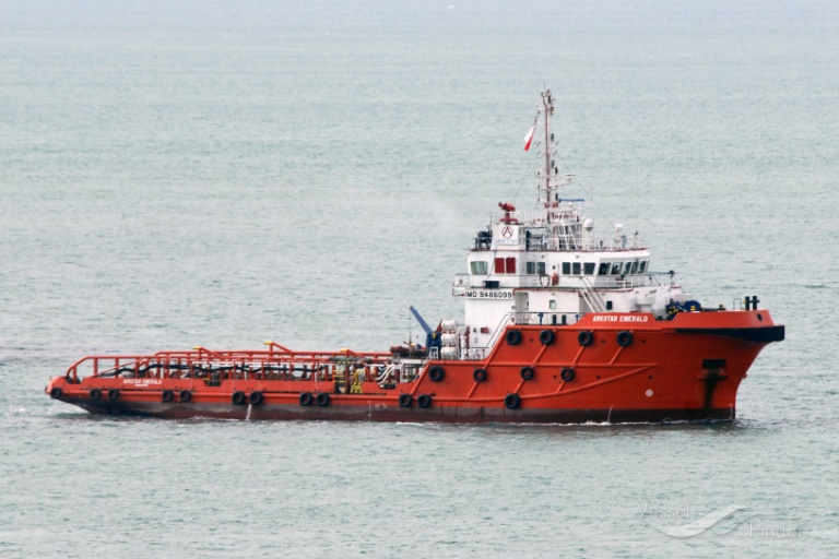 ofco eagle 1 (Offshore Tug/Supply Ship) - IMO 9486099, MMSI 375748000, Call Sign J8B6010 under the flag of St Vincent & Grenadines