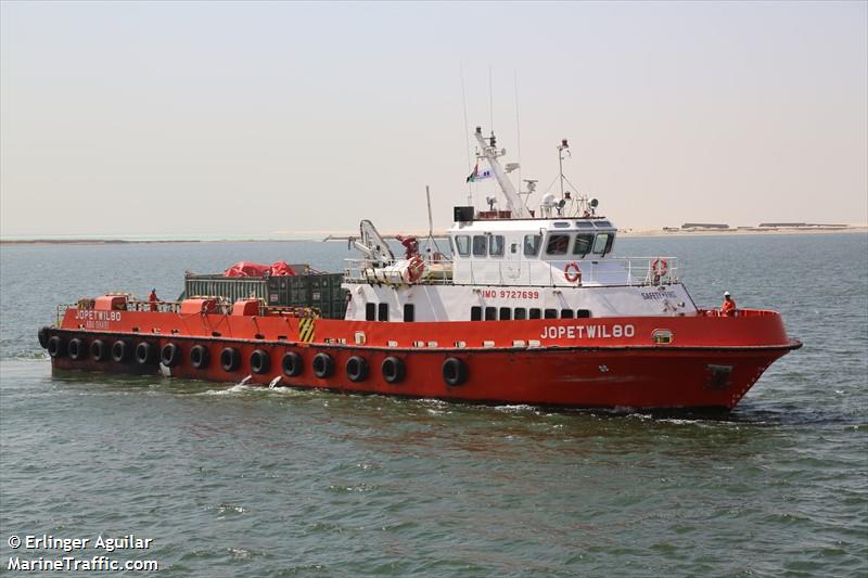 jopetwil 80 (Offshore Tug/Supply Ship) - IMO 9727699, MMSI 470116000, Call Sign A6E2223 under the flag of UAE