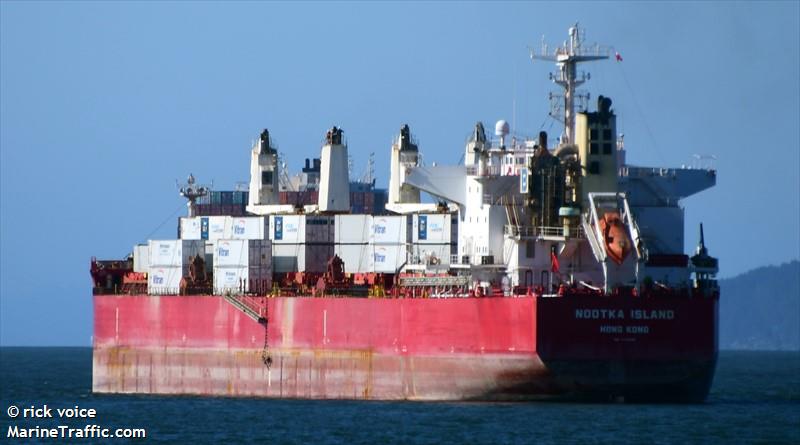 nootka island (Bulk Carrier) - IMO 9705299, MMSI 477681600, Call Sign VRTX6 under the flag of Hong Kong