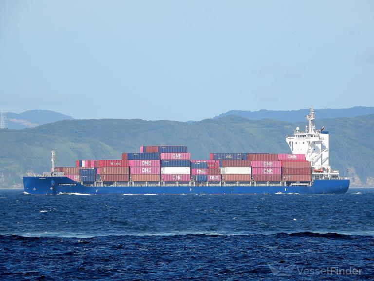 confidence (Container Ship) - IMO 9865879, MMSI 538009273, Call Sign V7A4533 under the flag of Marshall Islands