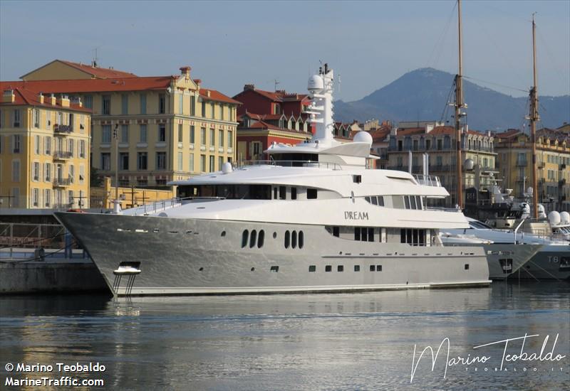 dream (Yacht) - IMO 1007017, MMSI 538071581, Call Sign V7A4590 under the flag of Marshall Islands