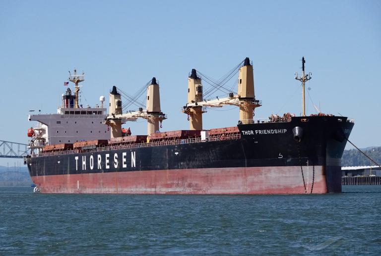 thor friendship (Bulk Carrier) - IMO 9424601, MMSI 565155000, Call Sign 9V8438 under the flag of Singapore