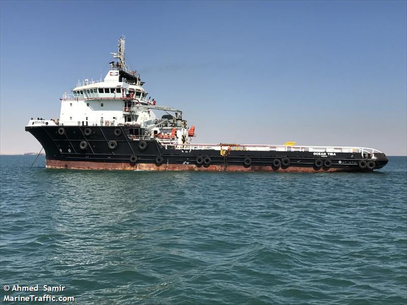 ocean tiba (Offshore Tug/Supply Ship) - IMO 9547659, MMSI 622122212, Call Sign 6ALH under the flag of Egypt