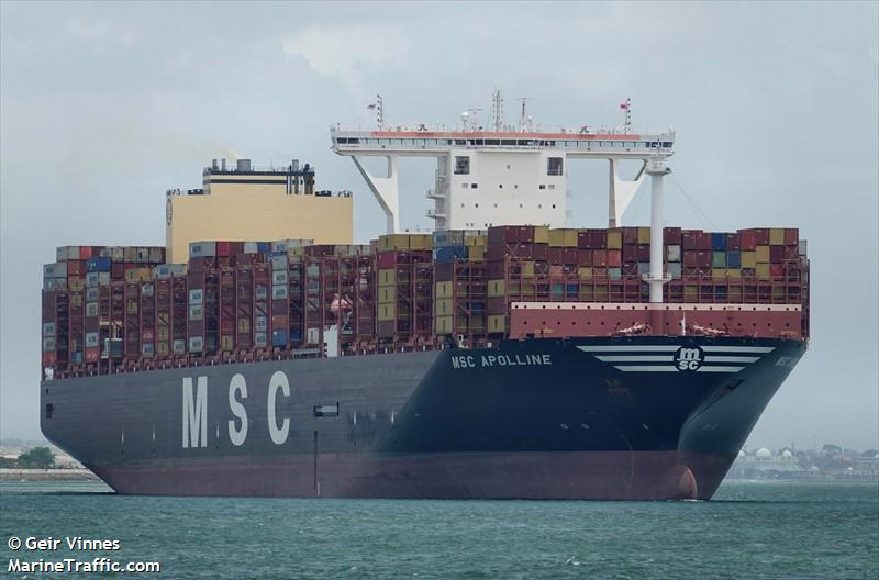 msc apolline (Container Ship) - IMO 9896983, MMSI 636020542, Call Sign D5ZR3 under the flag of Liberia