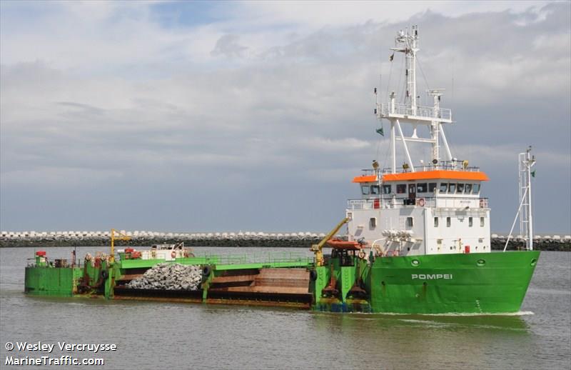 pompei (Motor Hopper) - IMO 8706583, MMSI 205038000, Call Sign ORWC under the flag of Belgium