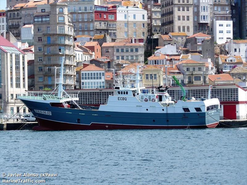 playa muino vello (Fishing Vessel) - IMO 9297632, MMSI 224992000, Call Sign ECBQ under the flag of Spain