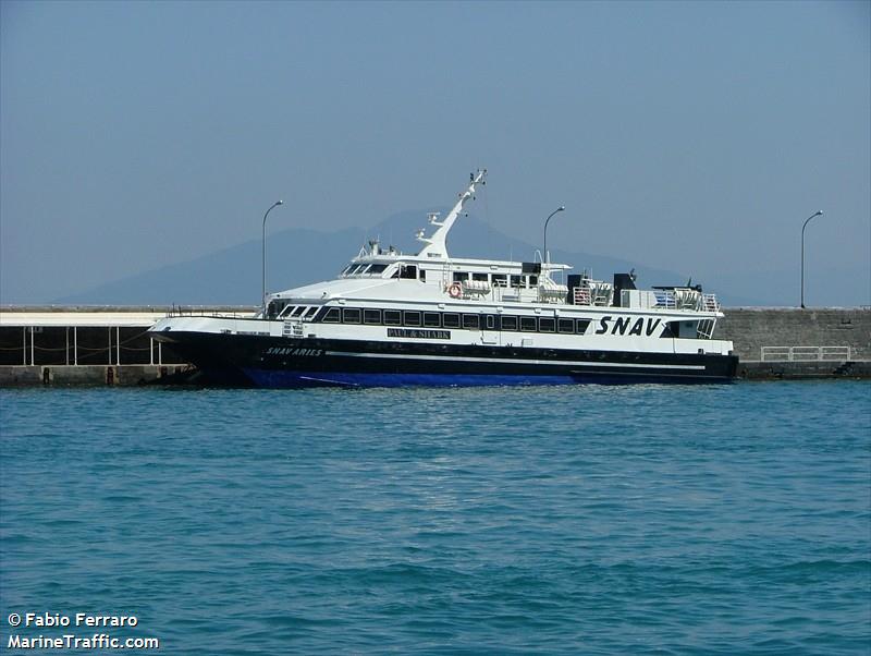 snav aries (Passenger Ship) - IMO 8807492, MMSI 247058600, Call Sign IFEB under the flag of Italy